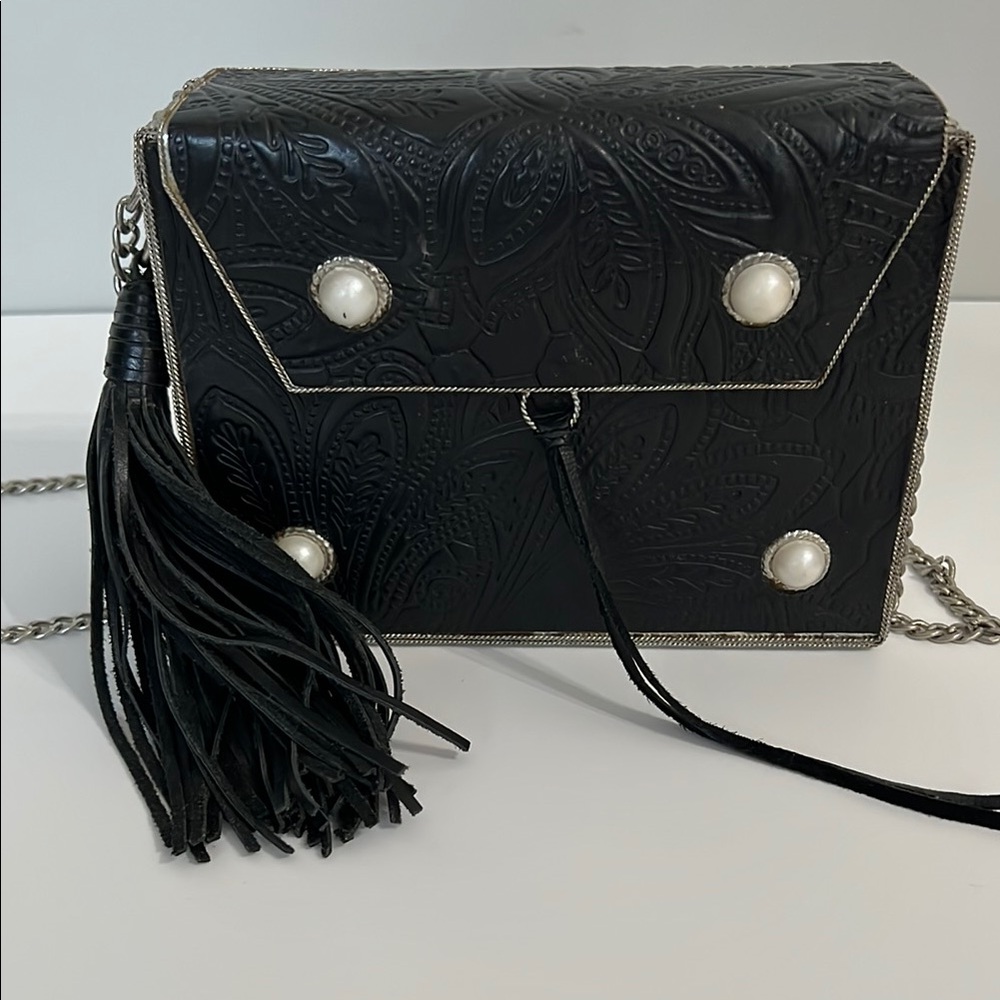 SAM EDELMAN Black Gianna Iron Boxed Mini Bag - Pre-owned